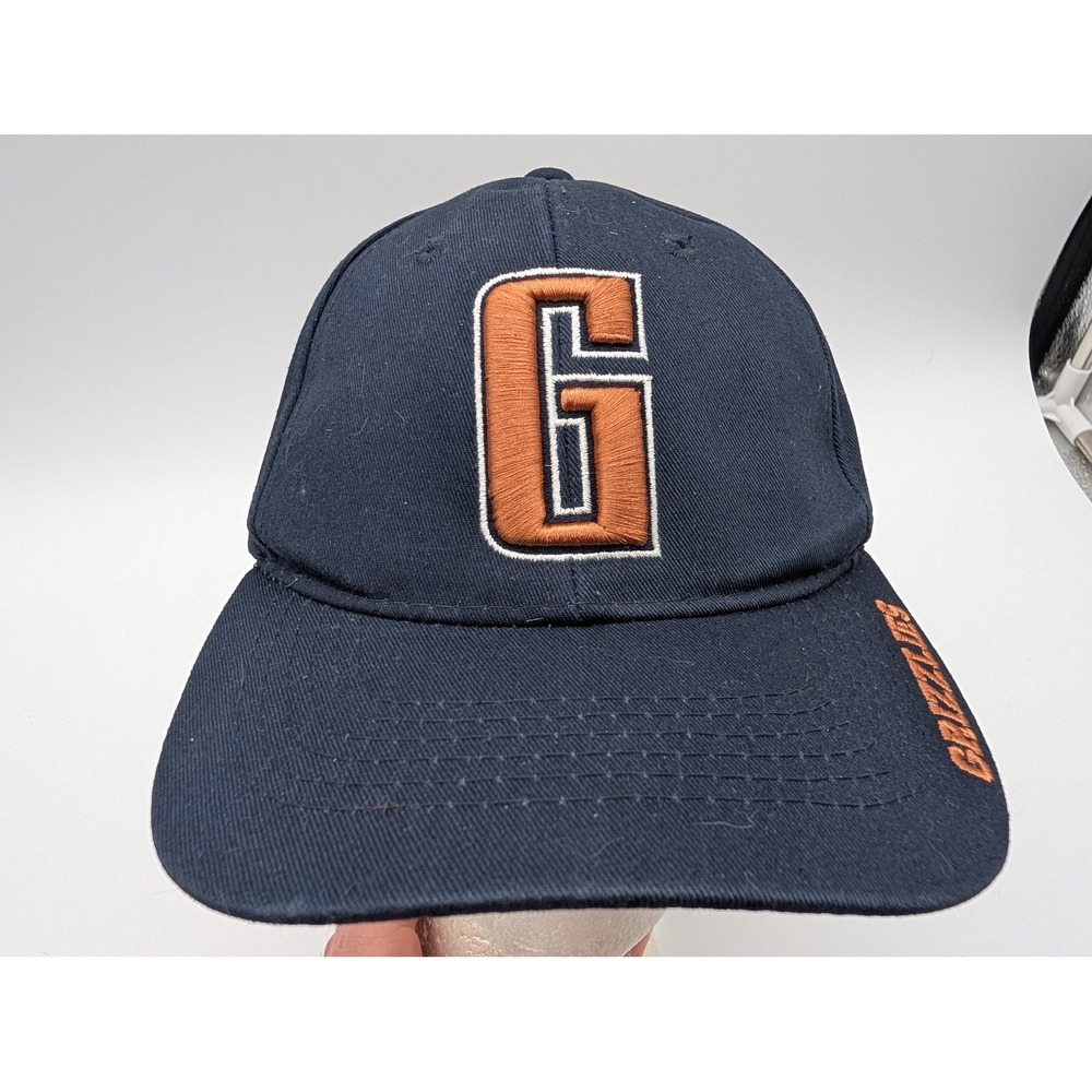 Zephyr Grizzlies Baseball Cap Navy Blue Orange Embroidered Adjustable Hat